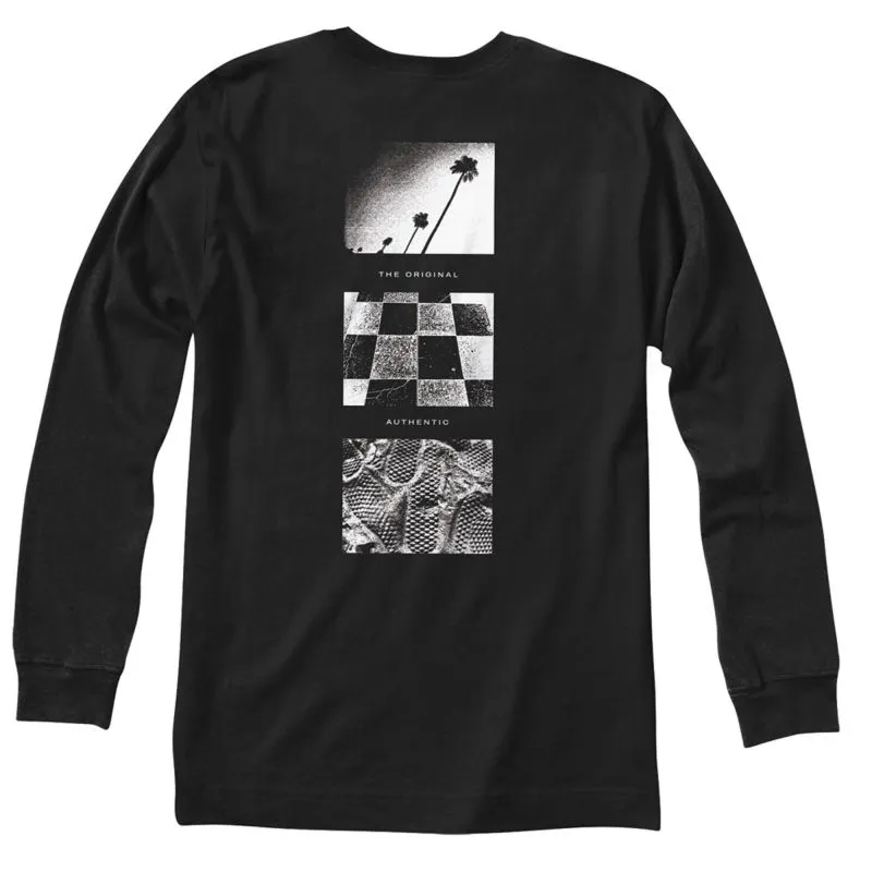 Camiseta de manga larga Vans Mn Snapshots Ls (Black) para hombre