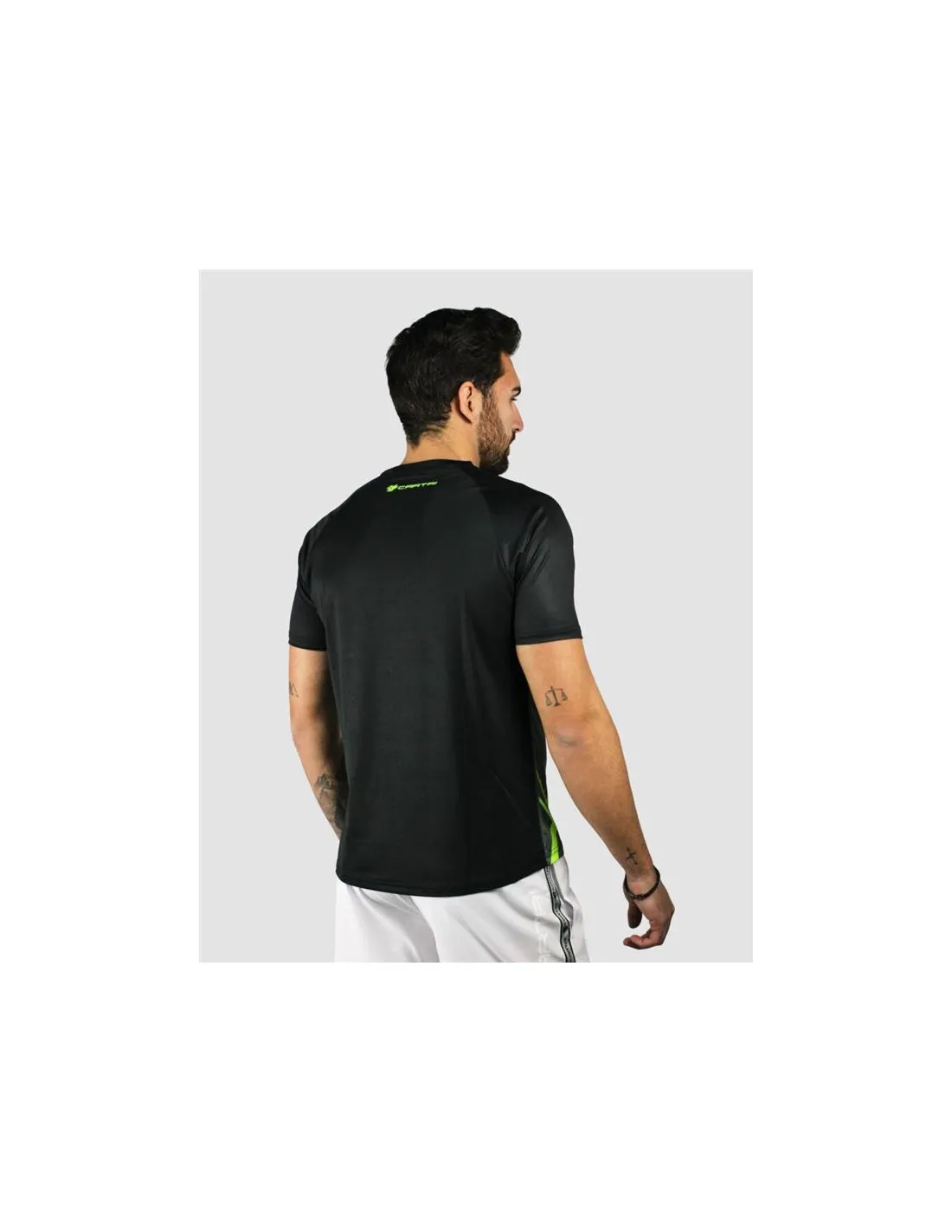 Camiseta de pádel Cartri Luxer negro Hombre