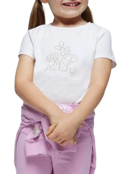 Camiseta Mayoral Básica Blanco Para Niña