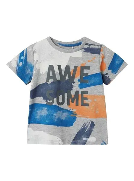 Camiseta Name It Bulgur Gris Para Niño