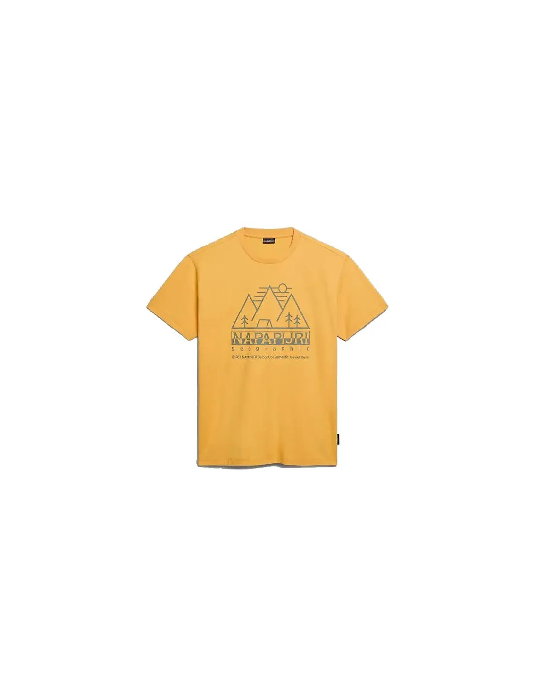 CAMISETA NAPAPIJRI SFABER AMARILLO HOMBRE