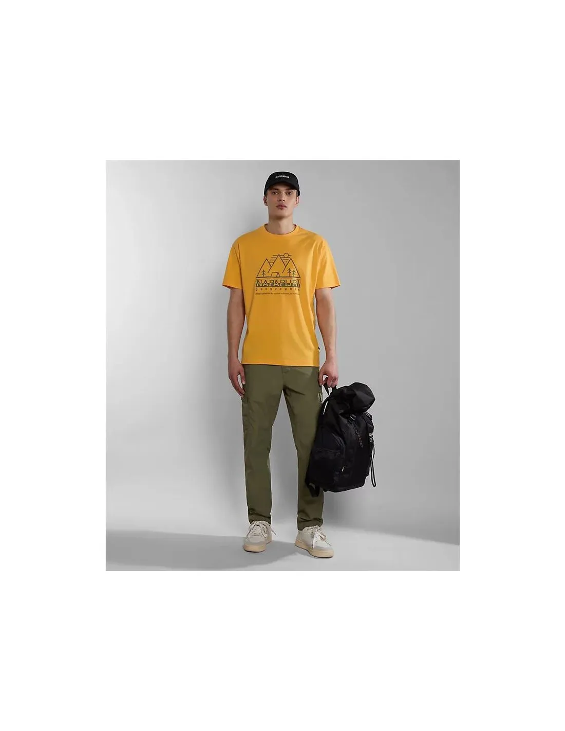 CAMISETA NAPAPIJRI SFABER AMARILLO HOMBRE