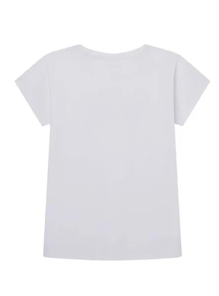 Camiseta Pepe Jeans Nuria Blanco Para Niña