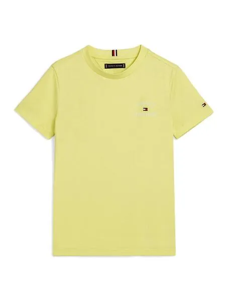 Camiseta Tommy Hilfiger Logo Amarillo Para Niño