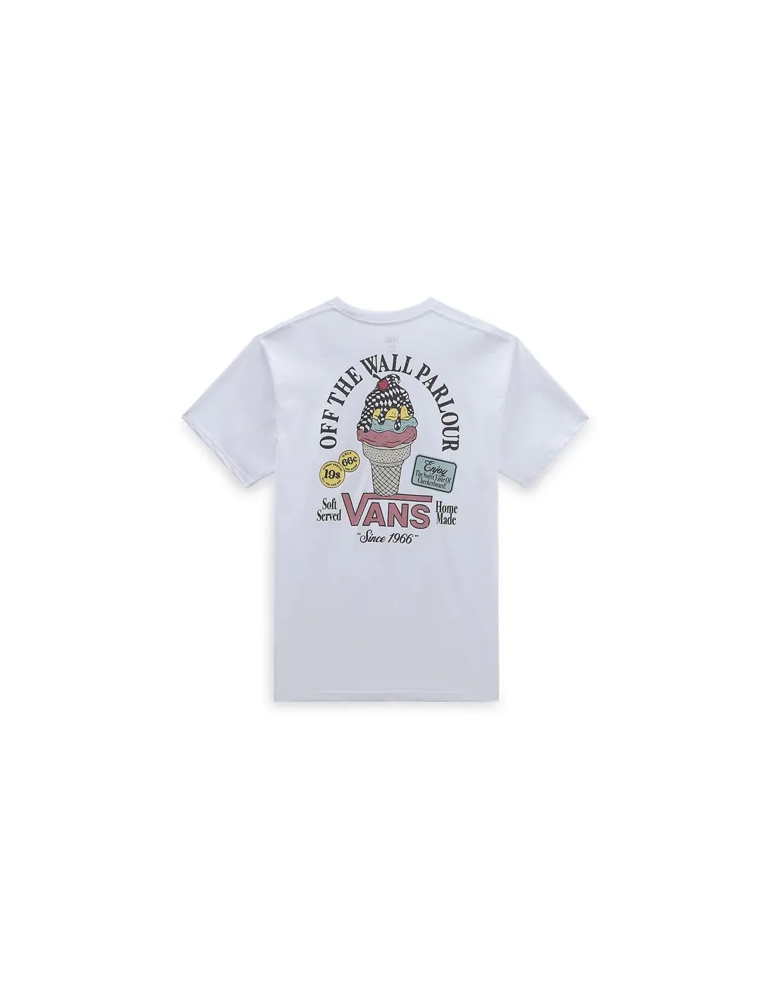 Camiseta Vans Checkerboard Taste Blanco Hombre