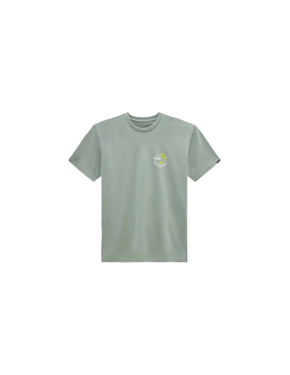 Camiseta Vans Classic Mini Dual Palm Iceberg Verde Hombre