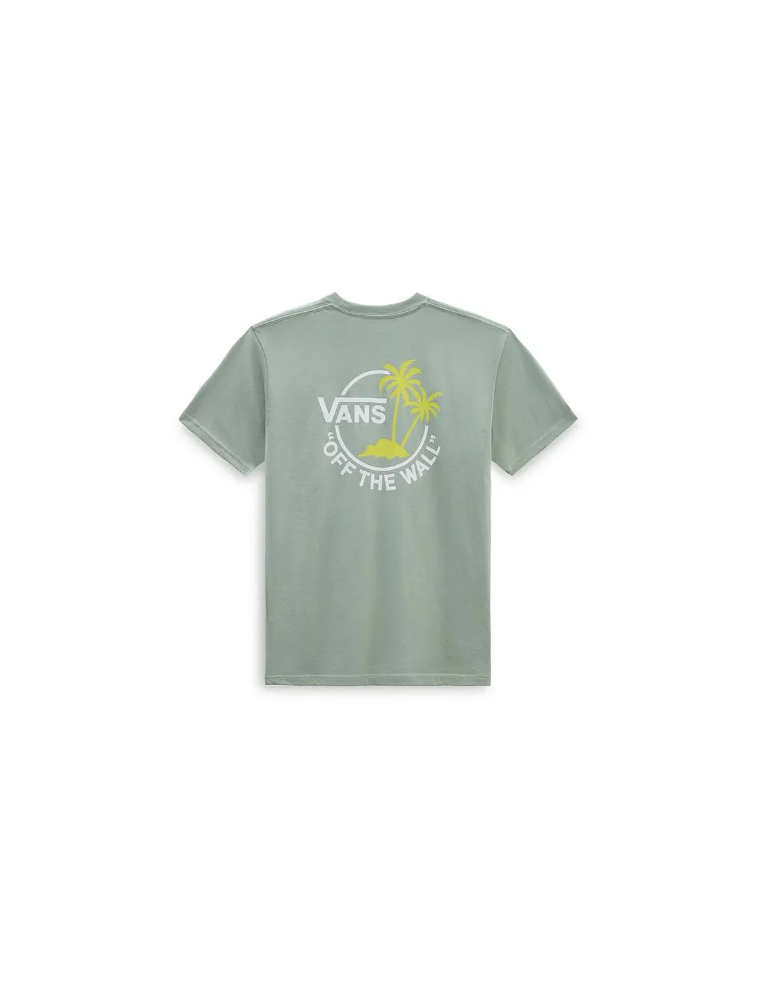 Camiseta Vans Classic Mini Dual Palm Iceberg Verde Hombre