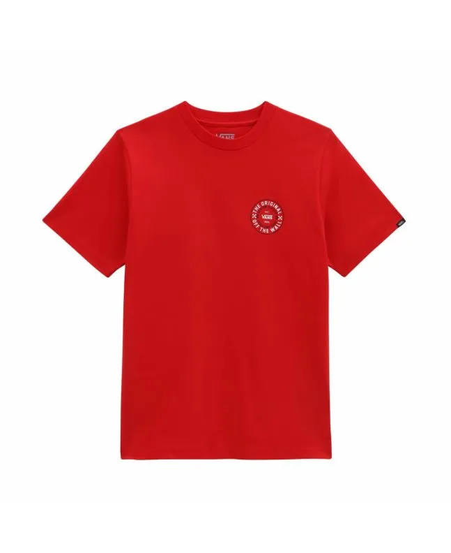 CAMISETA VANS CUSTOM CLASSIC KIDS ROJA (814 AñOS)