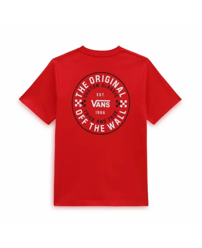 CAMISETA VANS CUSTOM CLASSIC KIDS ROJA (814 AñOS)