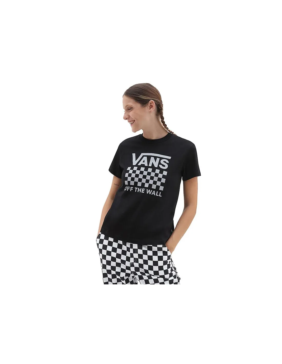 Camiseta Vans Lock Box Negro Mujer