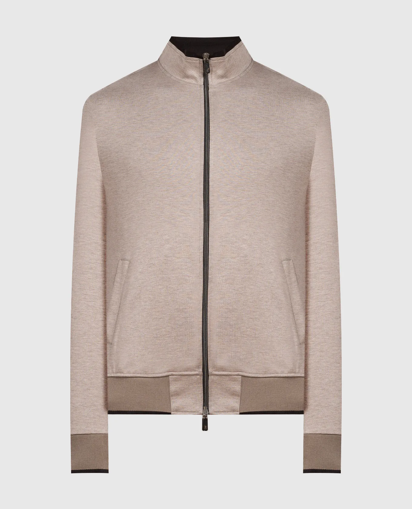 CAPOBIANCO Beige sports jacket with silk