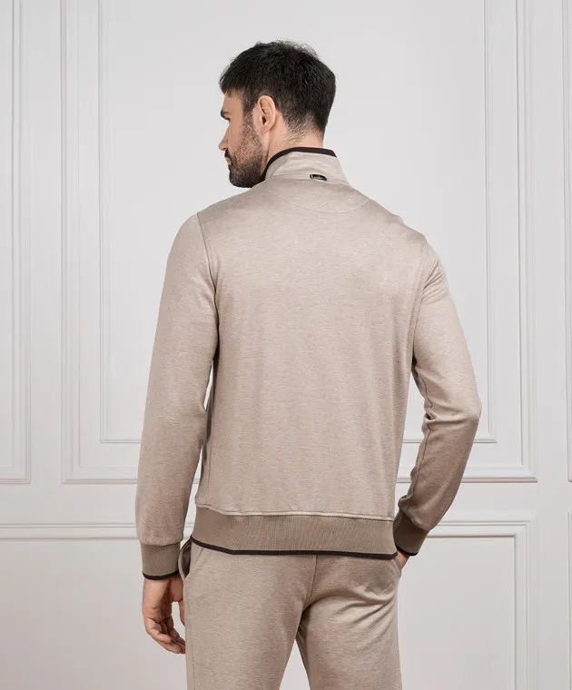 CAPOBIANCO Beige sports jacket with silk