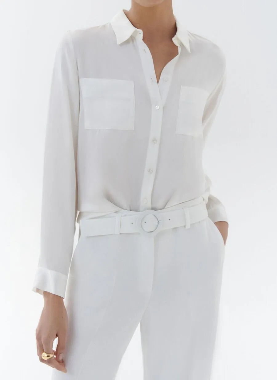 CAROLL PCYLIEN  PANTALóN RECTO EN BEIGE