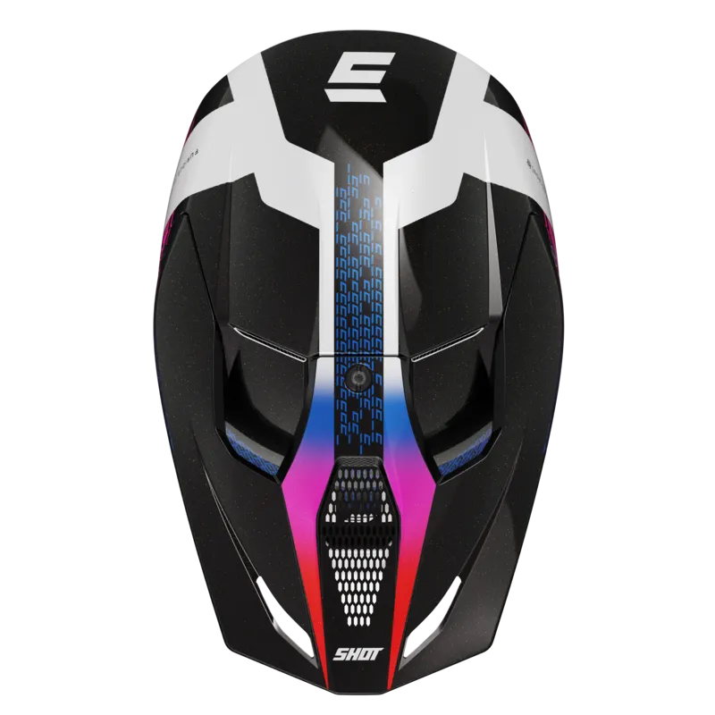 Casco de Cross Shot Furious Electron Púrpura 
