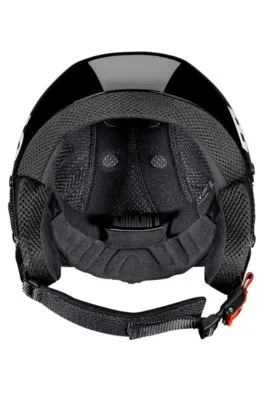 Casco de esquí con detalle de logo