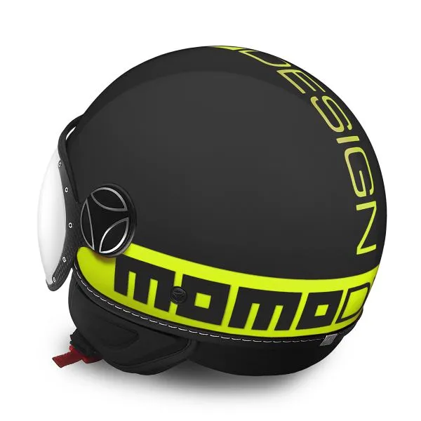 Casco Momo Design FGTR Fluo Matt Black Yelllow Fluo 
