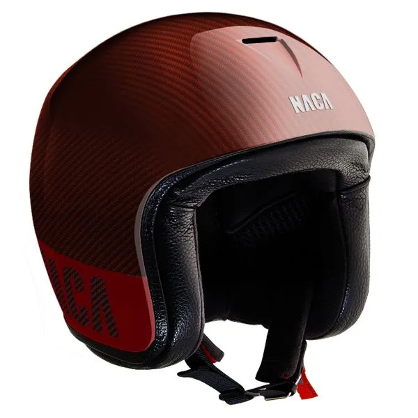 Casco Naca Riviera Red Carbon 