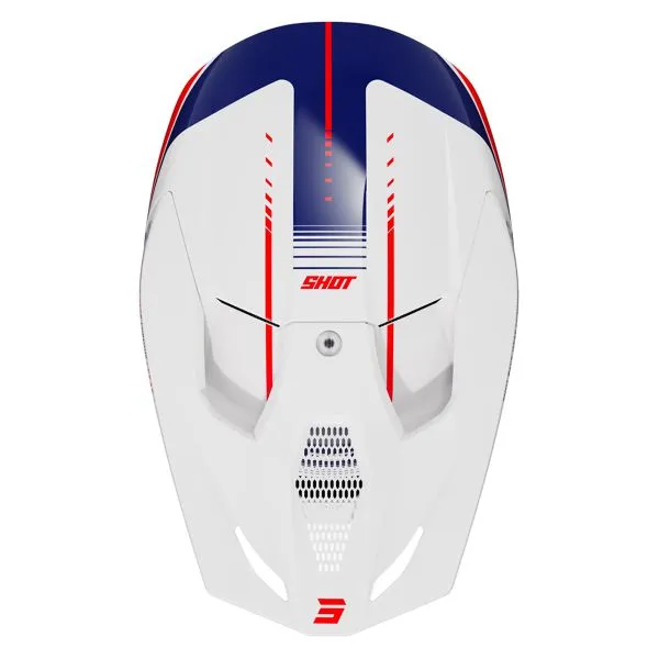 Casco SHOT Furious Peak Blue Red Glossy 