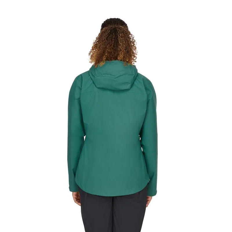 Chaqueta de mujer Rab Downpour Eco Jacket Wmns (Eucalyptus)