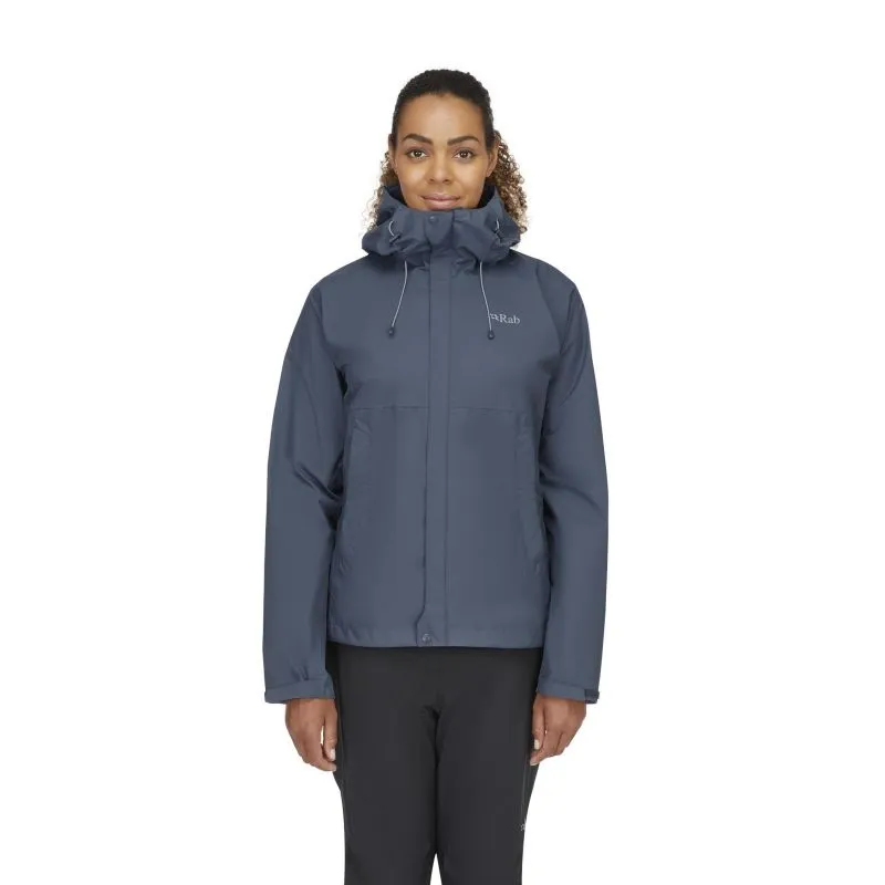 Chaqueta de mujer Rab Downpour Eco Jacket Wmns (Orion Blue)