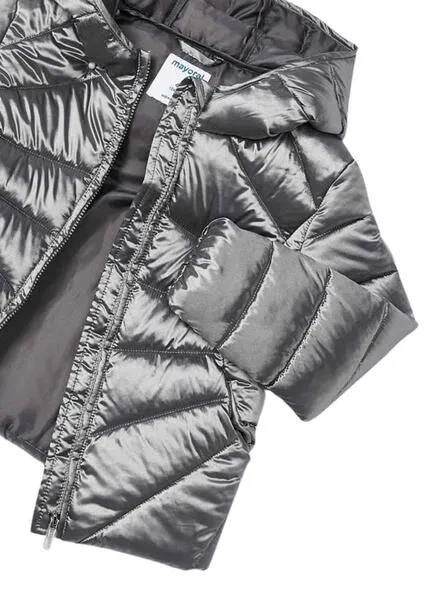 Chaqueta Mayoral Acolchada Plateado para Niña