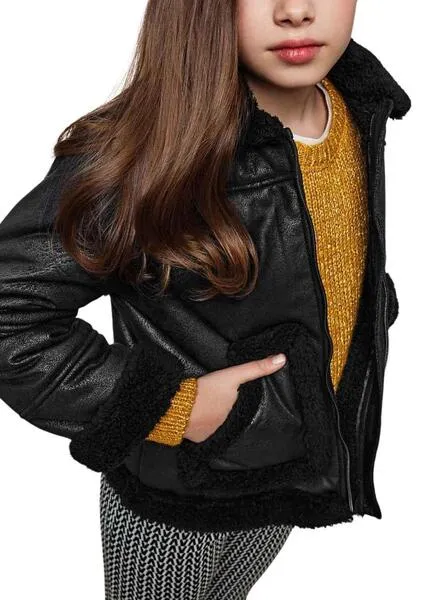 Chaqueta Mayoral Double Face Negro Para Niña