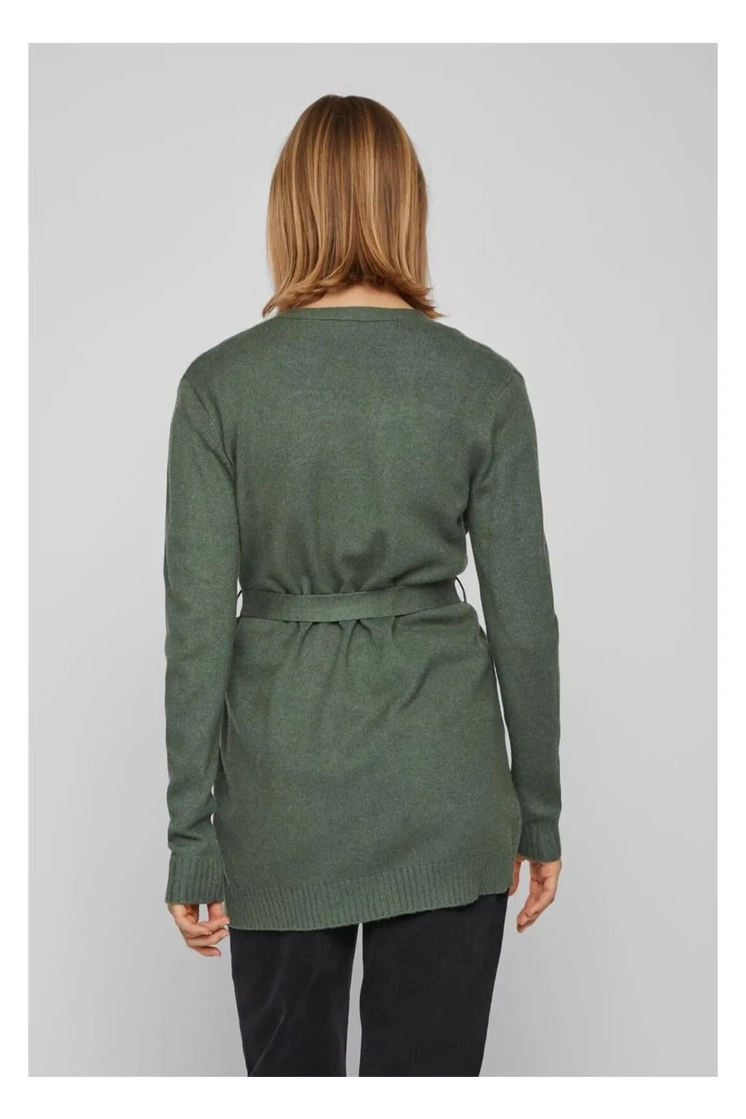 Chaqueta mujer Viril con cinturón verde duck