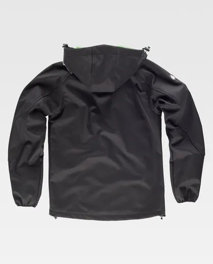 Chaqueta Workshell Negro / Verde Menta