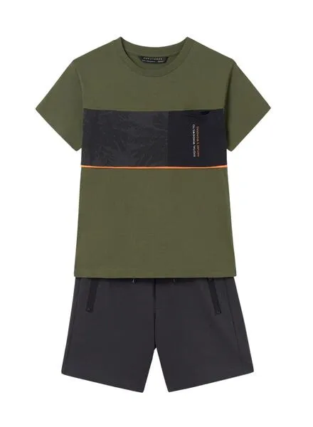Conjunto Mayoral Punto Block Verde Para Niño