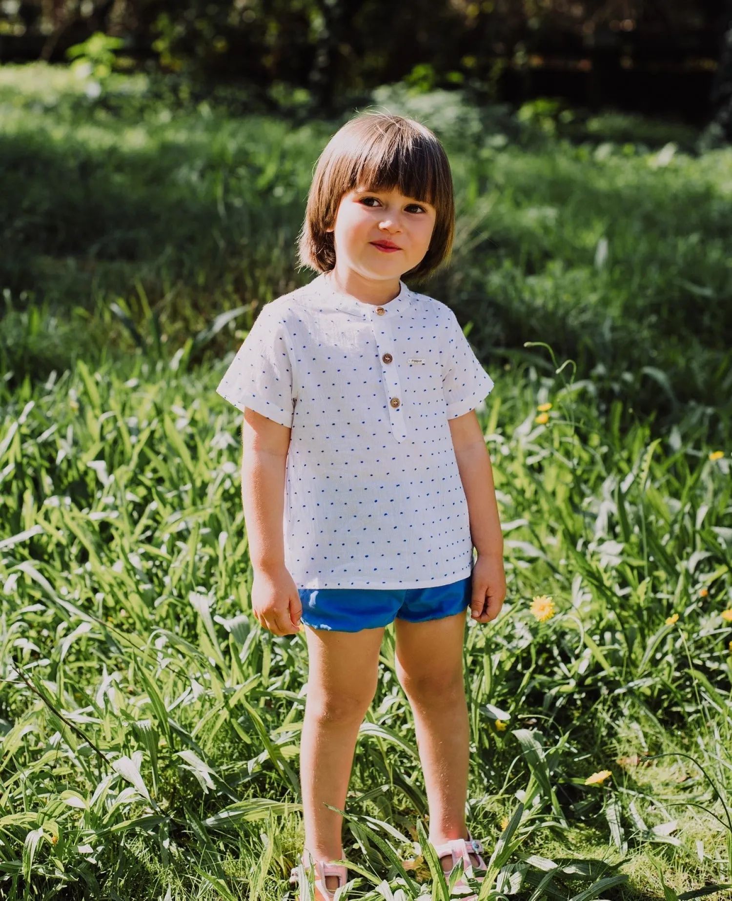 Conjunto para niño. Camisa y pantalón Azulón