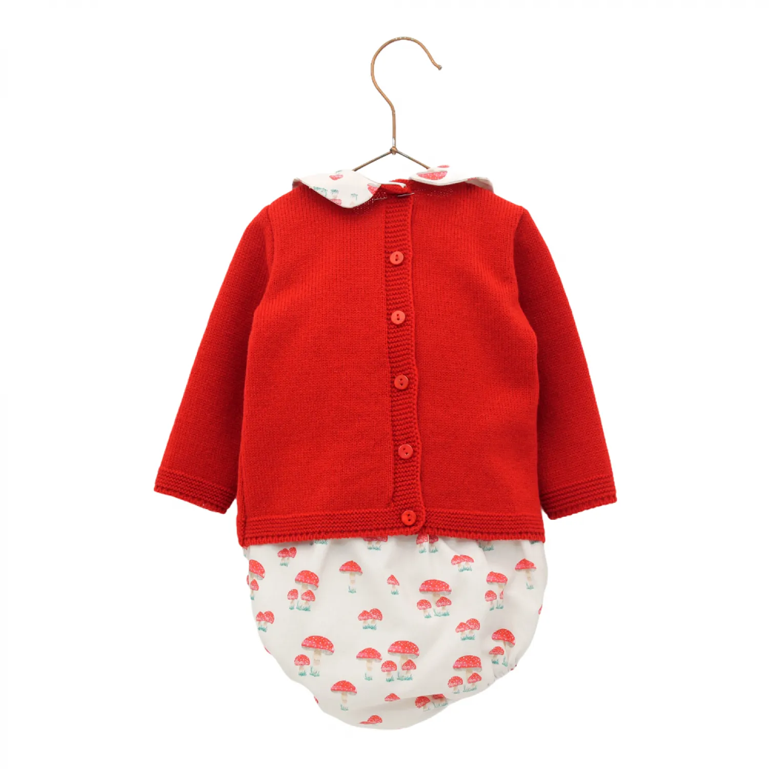 Conjunto para niño dos piezas. Colección setas