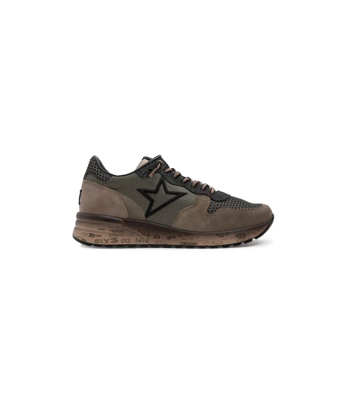 Deportivo en ante taupe para hombre