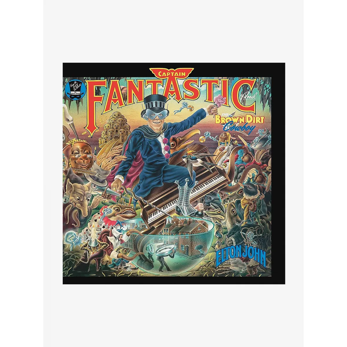 DISCO DE VINILO ELTON JOHN  CAPTAIN FANTASTIC AND THE BRO