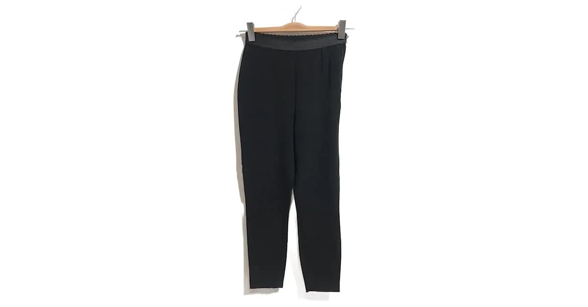 DOLCE & GABBANA Pantalón T.Viscosa XS Internacional Negro 