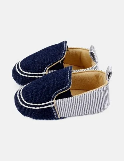 EMC Mocasines denim con rayas