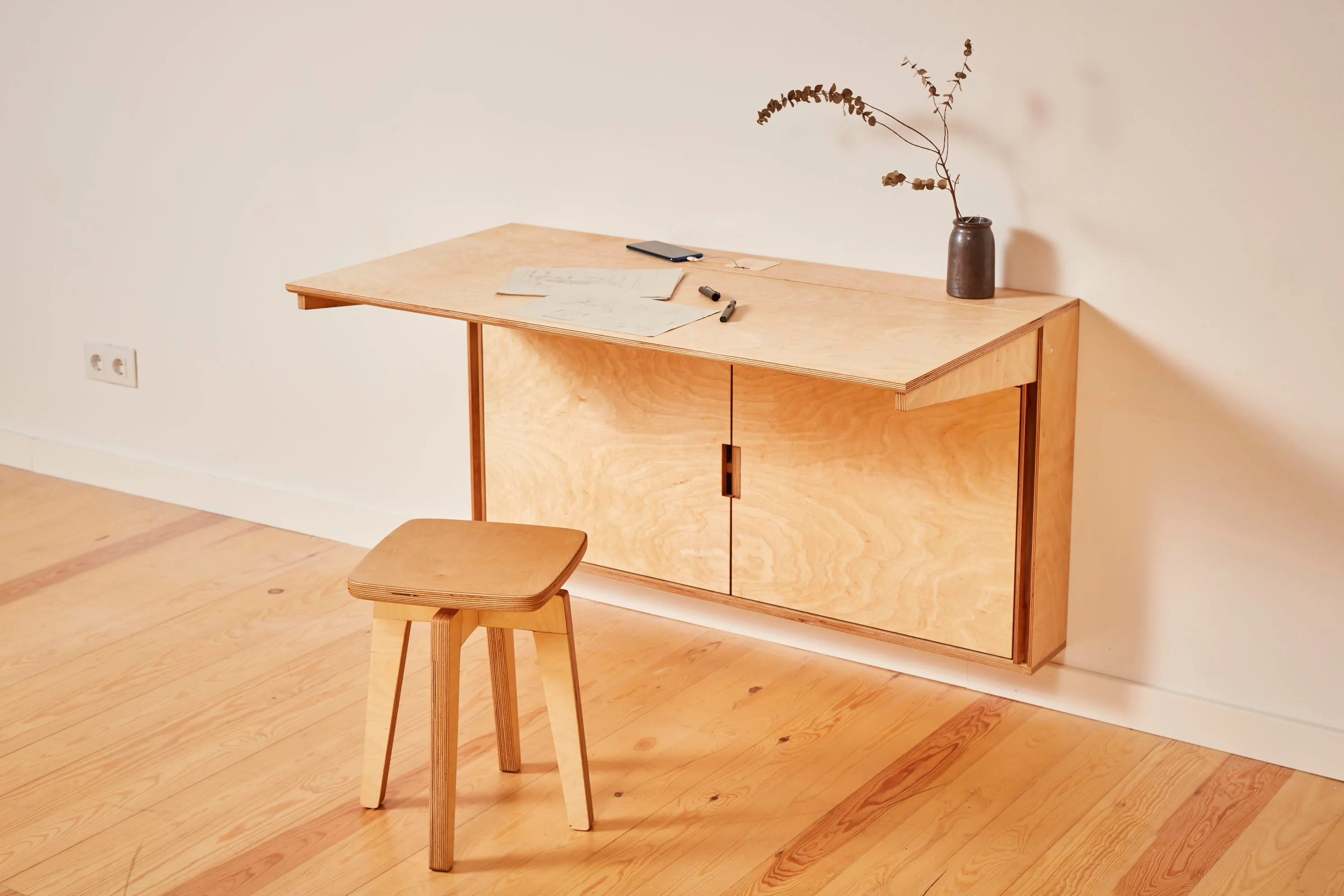Escritorio compacto Folden 120 cm