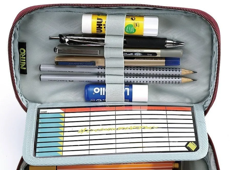 ESTUCHE NITRO PENCIL CASE XL  WINE