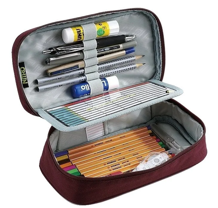 ESTUCHE NITRO PENCIL CASE XL  WINE