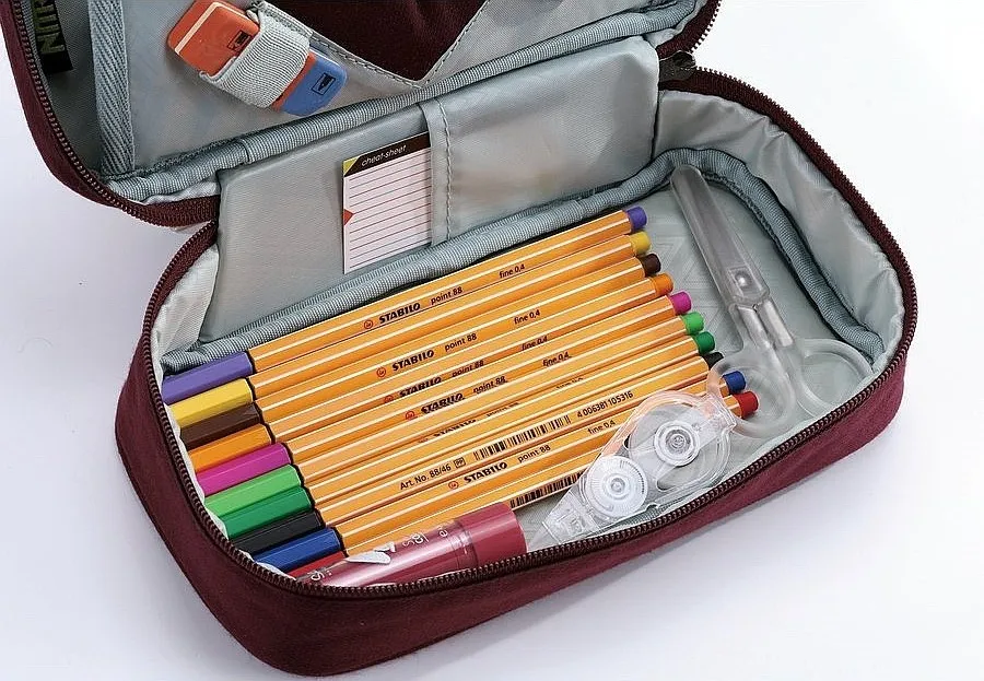 ESTUCHE NITRO PENCIL CASE XL  WINE