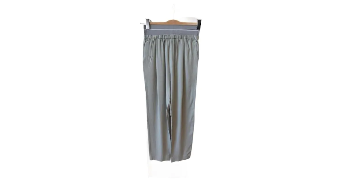 FABIANA FILIPPI Pantalón T.ÉL 38 Seda Azul 