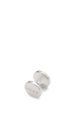 Gemelos redondos con núcleo de esmalte y logo