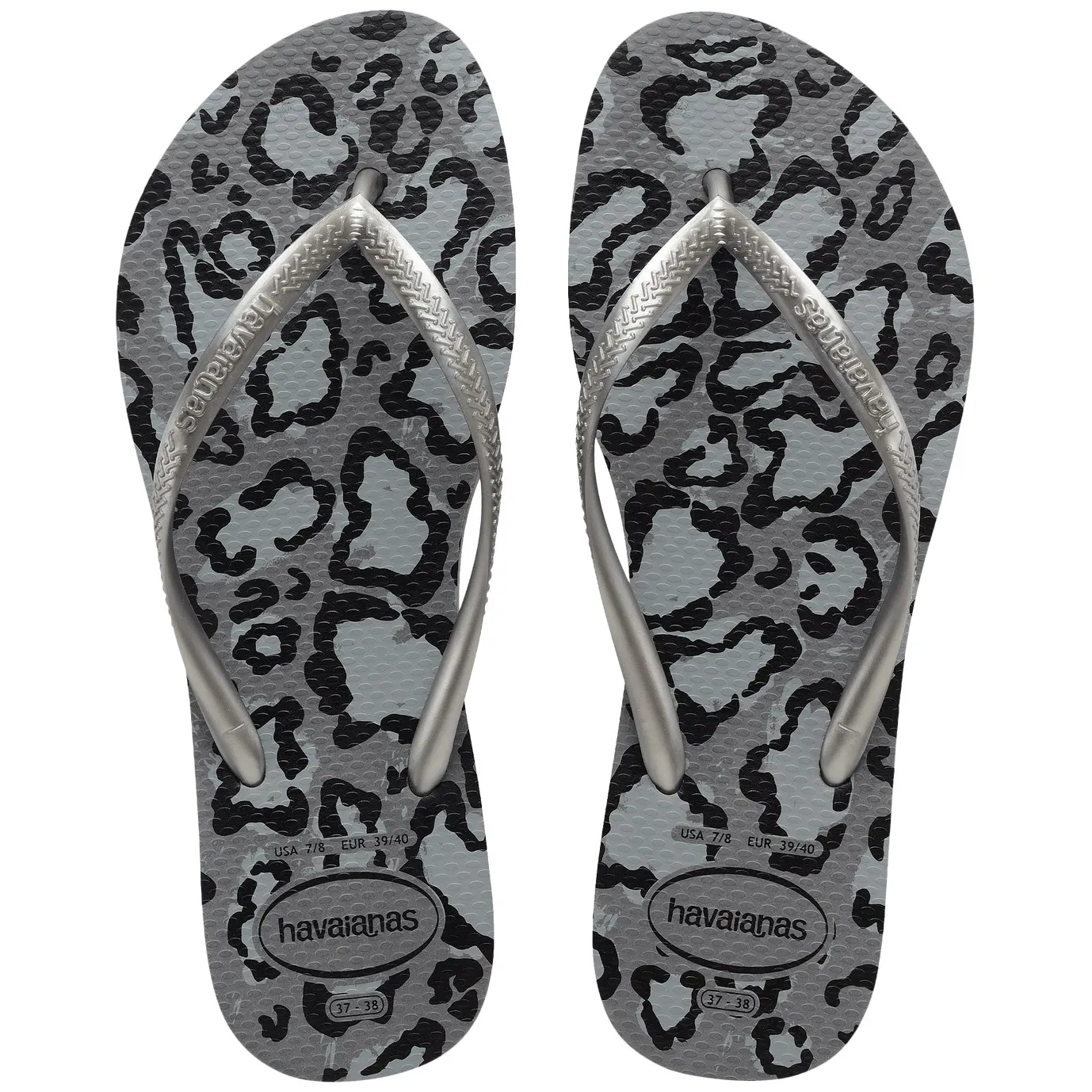 HAVAIANAS SLIM ANIMALS GRIS ANIMAL PRINT DAMA 