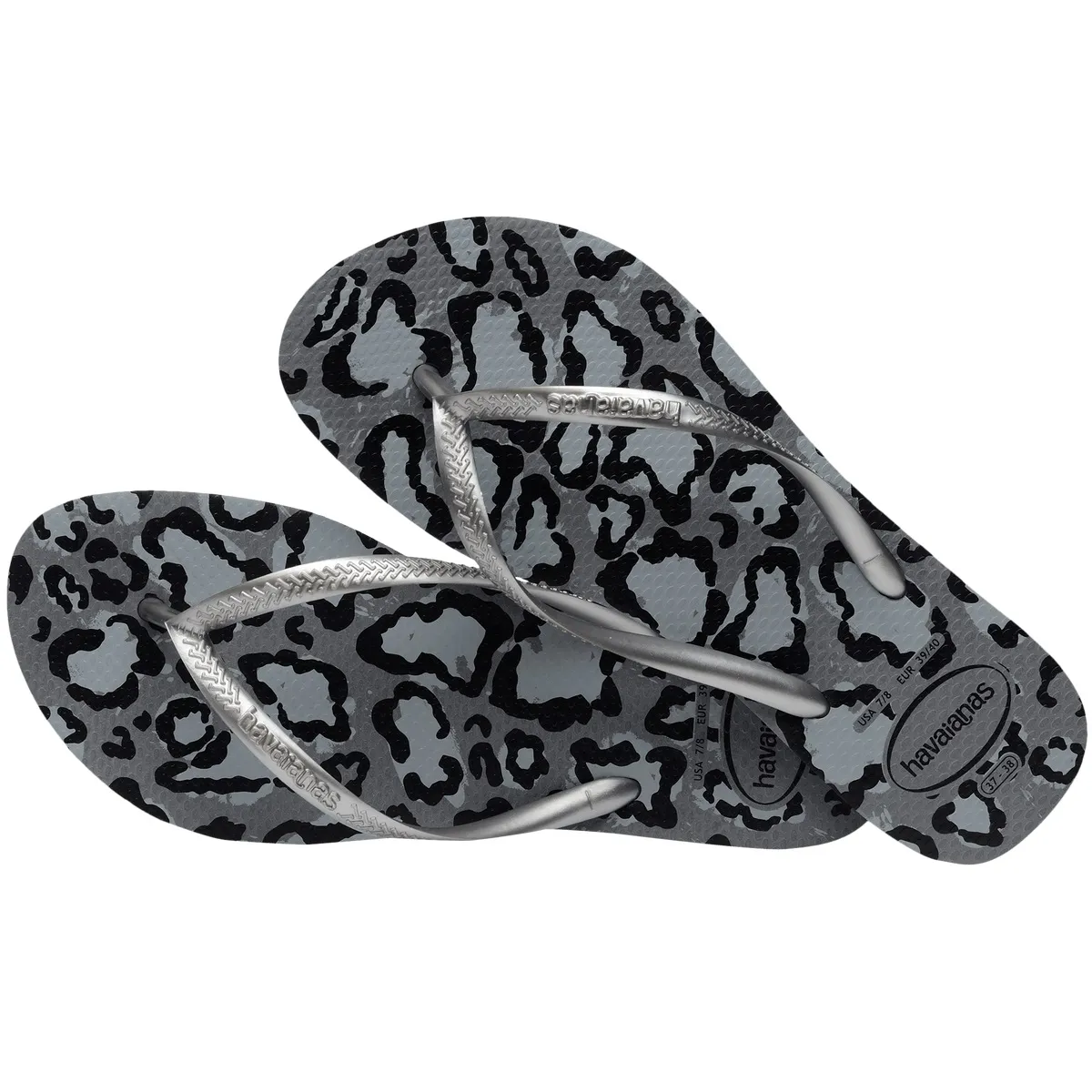 HAVAIANAS SLIM ANIMALS GRIS ANIMAL PRINT DAMA 