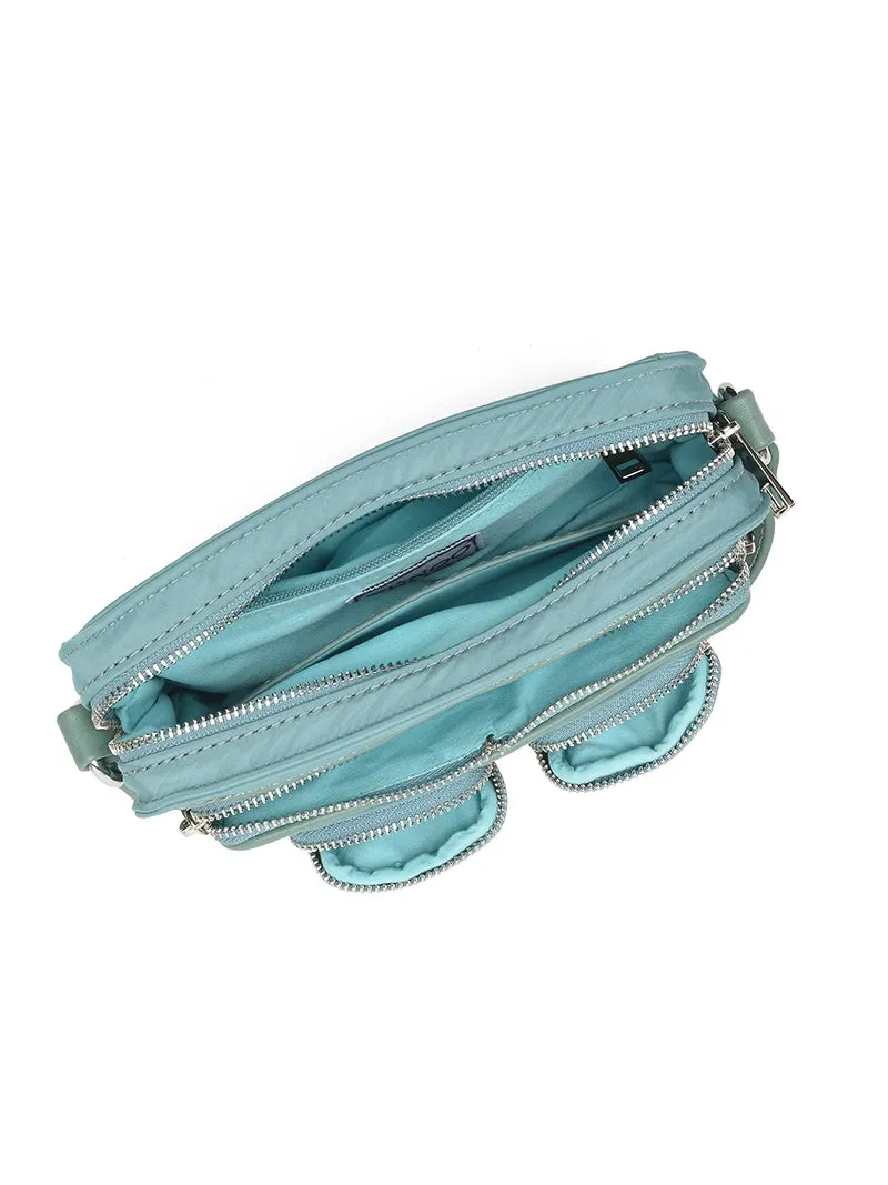 Helena Recycled Nylon powder blue