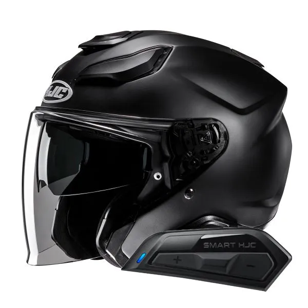 HJC F31 Semi Flat Black + Kit Bluetooth Smart 11B 