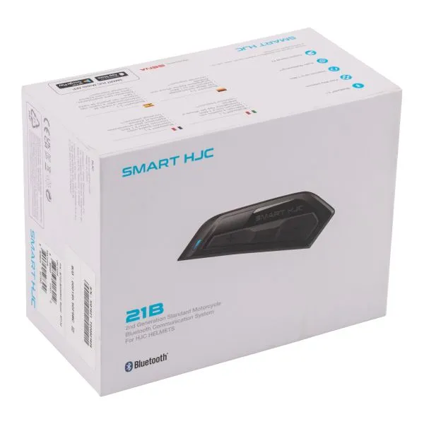 HJC F31 Semi Flat Titanium + Kit Bluetooth Smart 21B Flat Black 