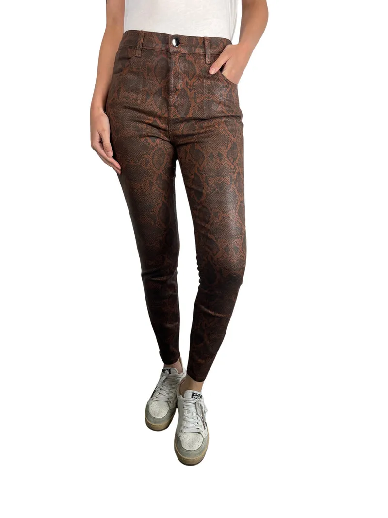 J BRAND Pantalón Coating Engomado Snake