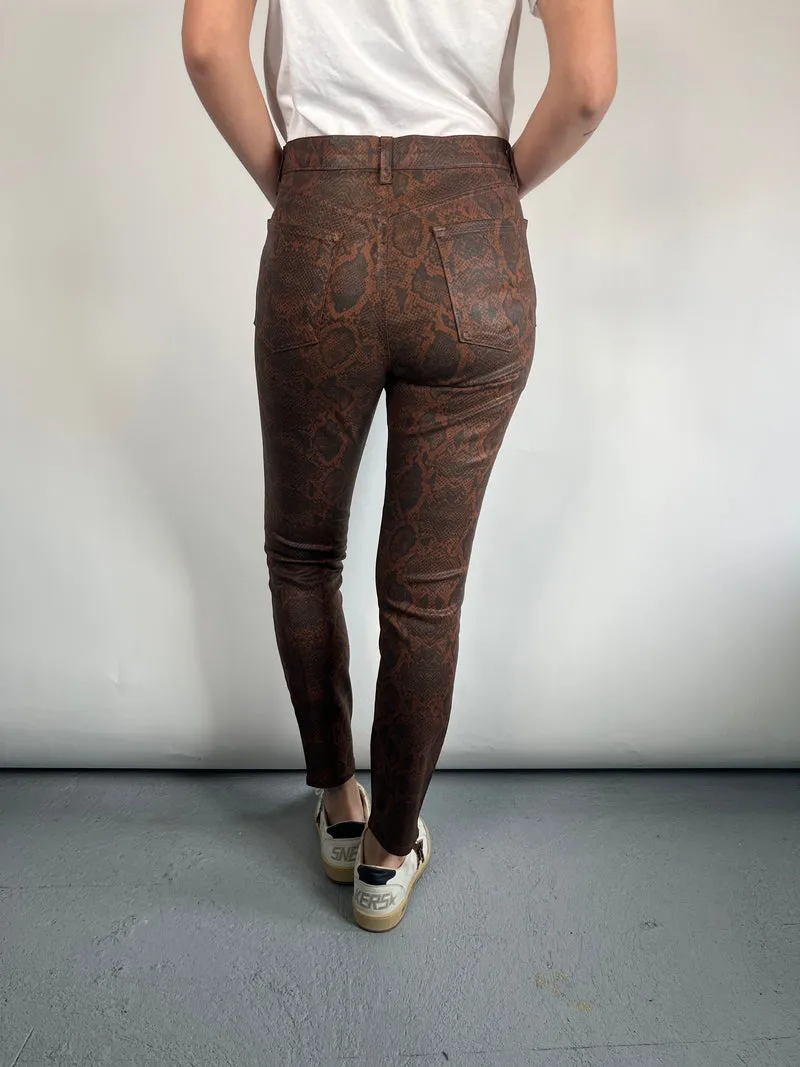 J BRAND Pantalón Coating Engomado Snake