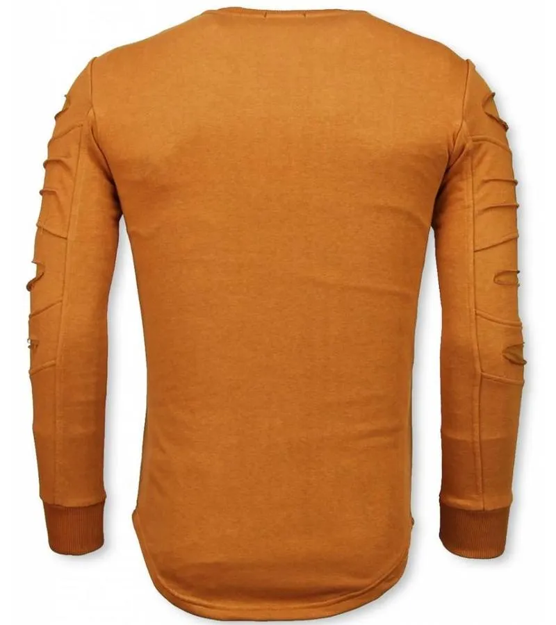 JERSEY  3D SELLO PARIS RIPPED JERSEY HOMBRE  NARANJO