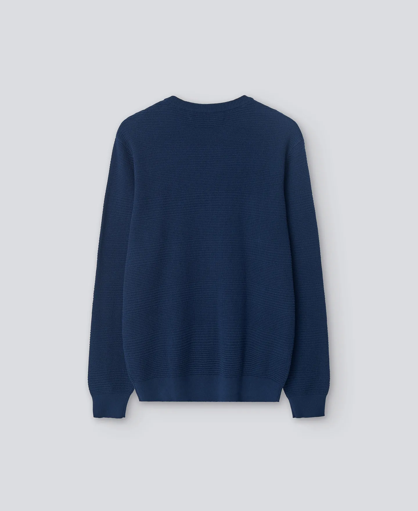 Jersey cuello caja en algodón hombre